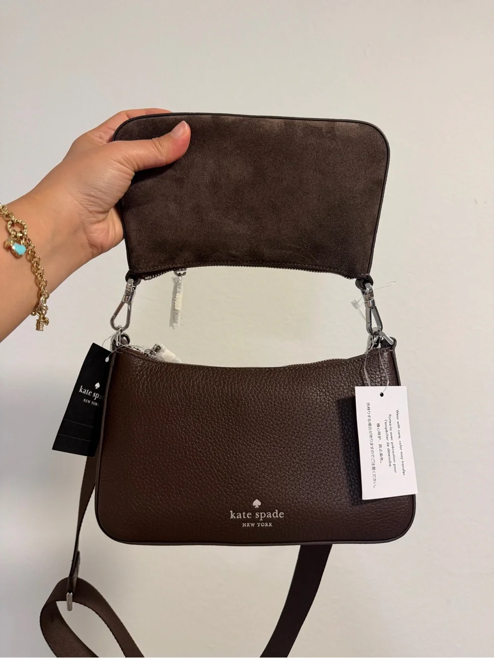 kate spade compact suede